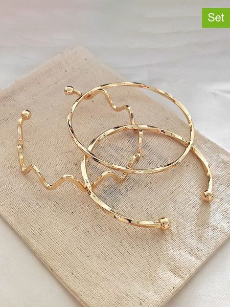 Atelier MIU Pozłacane bransoletki (3 szt.) rozmiar: onesize. Żółte bransoletki damskie atelier MIU, pozłacane. Za 96.14 zł.