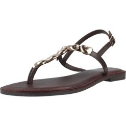 Sandały CARMELA 163293C Brązowy. Brązowe sandały damskie Carmela, bez wzorów, ze skóry, bez obcasa, bez zapięcia. Za 208.99 zł.