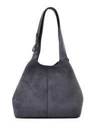 Coccinelle Torebka The Coccinelle C-Easy E1 THE 11 02 01 Szary. Szare shopper bag Coccinelle, bez wzorów, ze skóry, bez dodatków. Za 1,299.00 zł.