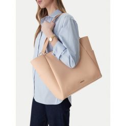 Torebka MEXX. Brązowe shopper bag Mexx, bez wzorów, bez dodatków. Za 189.99 zł.