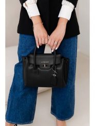 Lia Biassoni Skórzana torebka w kolorze czarnym - 30 x 23 x 11 cm rozmiar: onesize. Czarne torebki klasyczne damskie Lia Biassoni, z materiału, przez ramię, bez dodatków. Za 282.99 zł.