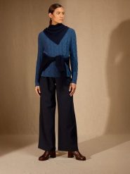 Perfect Cashmere Kaszmirowy szal "Condeixa" w kolorze granatowym - 103 x 49 cm rozmiar: onesize. Niebieskie szaliki damskie Perfect Cashmere, bez wzorów, z kaszmiru. Za 217.99 zł.