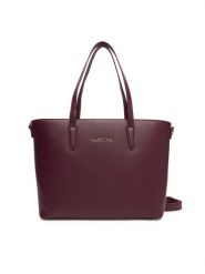 Valentino Torebka Zero Re VBS7B301 Bordowy. Czerwone torebki klasyczne damskie Valentino, ze skóry, bez dodatków. Za 579.99 zł.