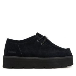 Półbuty Clarks. Czarne półbuty damskie Clarks, bez wzorów, bez obcasa, na płaskiej podeszwie, bez zapięcia. Za 479.99 zł.