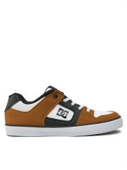 DC Sneakersy Pure Elastic ADBS300256-WEW Brązowy. Brązowe buty sportowe chłopięce DC, ze skóry, bez zapięcia. Za 119.99 zł.