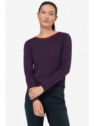 Super.natural Koszulka "Logo" w kolorze fioletowym rozmiar: XS. Różowe koszulki damskie super.natural, xs, bez wzorów, z wełny, bez kołnierzyka, bez ramiączek. Za 152.99 zł.