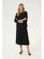 Cream Bluzka w kolorze czarnym rozmiar: 36. Czarne bluzki damskie Cream, bez wzorów, z koronki, bez kołnierzyka, bez ramiączek. Za 113.99 zł.