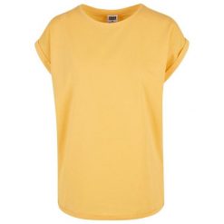 Koszulka Damska Z Rozszerzonym Ramieniem. Brązowe koszulki damskie Urban Classics, xl, bez wzorów, bez kołnierzyka, bez ramiączek. Za 54.99 zł.
