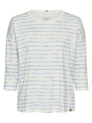 Camel Active Koszulka w kolorze błękitnym rozmiar: XL. Niebieskie bluzki damskie Camel Active, xl, bez wzorów, z bawełny, bez kołnierzyka, bez ramiączek. Za 79.03 zł.