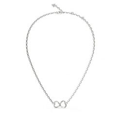 Naszyjnik Guess. Szare naszyjniki damskie Guess, srebrne. Za 159.99 zł.