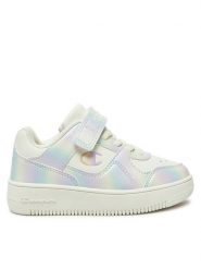 Champion Sneakersy RD18 PEARL G PS LOW S32946-WW002 Srebrny. Szare buty sportowe dziewczęce Champion, bez wzorów, z tworzywa sztucznego, bez zapięcia. Za 179.99 zł.
