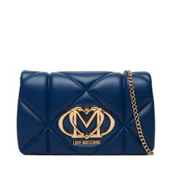 Torebka LOVE MOSCHINO. Niebieskie torebki wieczorowe damskie Love Moschino, bez wzorów, bez dodatków. Za 789.99 zł.