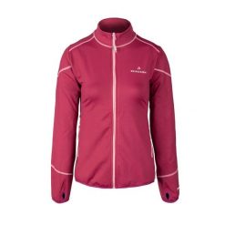 Bluza damska Swiftlayer full zipp VTX. Brązowe bluzy damskie Bergson, na zimę, bez wzorów, bez kaptura. W wyprzedaży za 199.00 zł.