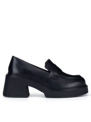 Gino Rossi Mokasyny DOROTA-01W1-001 Czarny. Czarne mokasyny damskie Gino Rossi, ze skóry, bez obcasa. Za 329.99 zł.
