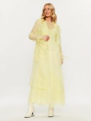 TWINSET Sukienka codzienna 232TP2101 Żółty Regular Fit. Żółte sukienki damskie Twinset, bez wzorów, z syntetyku, bez ramiączek. Za 2,099.00 zł.