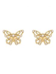 Guess Kolczyki JUBE06 123JW Złoty. Żółte kolczyki damskie Guess, ze stali. Za 228.99 zł.