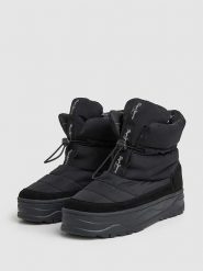 Pepe Jeans FOOTWEAR Botki zimowe "Kore Snow" w kolorze czarnym rozmiar: 40. Czarne botki damskie Pepe Jeans FOOTWEAR, na zimę, z jeansu, bez obcasa, na platformie, bez zapięcia. Za 197.17 zł.