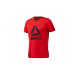 Koszulka sportowa damska Reebok 0 Tee BL. Czerwone koszulki sportowe damskie Reebok, bez wzorów, bez ramiączek. Za 138.00 zł.