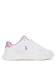 Polo Ralph Lauren Sneakersy RL03844110 Biały. Białe buty sportowe dziewczęce Polo Ralph Lauren, ze skóry, bez zapięcia. Za 449.99 zł.