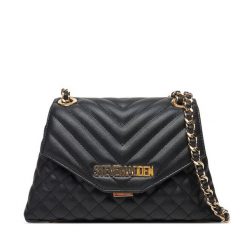 Torebka Steve Madden. Czarne torebki wieczorowe damskie Steve Madden, bez wzorów, bez dodatków. Za 259.99 zł.
