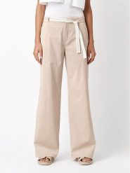 Rosner Spodnie w kolorze beżowym rozmiar: W42/L32. Brązowe spodnie materiałowe damskie Rosner, bez wzorów, z materiału. Za 208.99 zł.