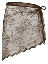 Sublevel Spódnica w kolorze brązowym rozmiar: L/XL. Brązowe spódnice damskie Sublevel, l, bez wzorów, z koronki, mini. Za 60.99 zł.