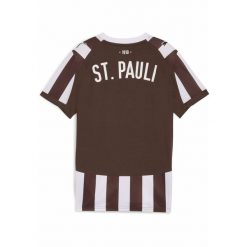 Młodzieżowa koszulka domowa FC St. Pauli 25/26 PUMA Espresso Brown White. Biała bluzki damskie Puma, m, bez wzorów, bez kołnierzyka, bez ramiączek. Za 329.00 zł.