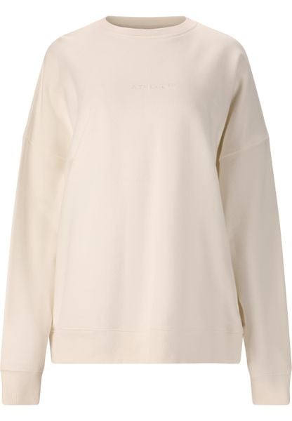 Oversized bluza z okrągłym dekoltem dla kobiet Athlecia Gidon. Szare bluzy damskie Athlecia, uniwersalny, bez wzorów, z bawełny, bez kaptura. Za 214.00 zł.