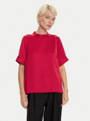 Imperial Bluzka TV52IBA Czerwony Regular Fit. Czerwone bluzki damskie Imperial, s, bez wzorów, z syntetyku, bez kołnierzyka, bez ramiączek. W wyprzedaży za 149.99 zł.