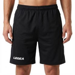 Spodenki Europa Treningowe Piłka Nożna Czarne. Czarne spodenki sportowe damskie LEGEA, xl, bez wzorów, z bawełny, do biegania. Za 72.00 zł.