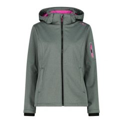 Damska kurtka turystyczna z kapturem CMP. Zielone kurtki damskie CMP, xs, bez wzorów, z kapturem. Za 439.60 zł.