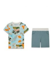 Guess Komplet t-shirt i spodenki N6GG04 K8HM4 Kolorowy Regular Fit. T-shirty i koszulki chłopięce Guess, z aplikacjami, z bawełny, bez kołnierzyka, bez ramiączek. Za 194.99 zł.