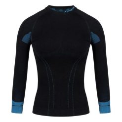 Koszulka Termoaktywna Dla Pań I Panów. Czarne koszulki damskie Alpinus, s, bez wzorów, bez kołnierzyka, bez ramiączek. Za 202.99 zł.