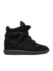 Badura Sneakersy EO-IVI-LT1885-2N Czarny. Czarne obuwie sportowe damskie Badura, ze skóry, bez zapięcia. Za 479.99 zł.