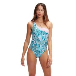 Asymetryczny Kostium Kąpielowy Speedo – Niebieski/Różowy – Rozmiar 34. Niebieskie stroje jednoczęściowe Speedo, bez wzorów. Za 1,357.38 zł.