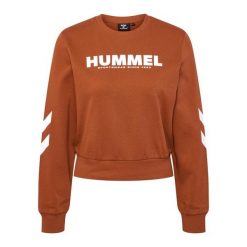 Bluza dla kobiet Hummel Legacy. Brązowe bluzy damskie Hummel, xl, bez wzorów, z materiału, bez kaptura. Za 147.35 zł.