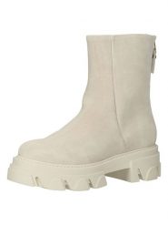 Steve Madden Skórzane botki w kolorze kremowym rozmiar: 40. Brązowe botki damskie Steve Madden, bez obcasa, na platformie, bez zapięcia. Za 304.99 zł.