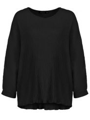 Sublevel Bluzka w kolorze czarnym rozmiar: M/L. Czarne bluzki damskie Sublevel, l, bez wzorów, bez kołnierzyka, bez ramiączek. Za 79.21 zł.