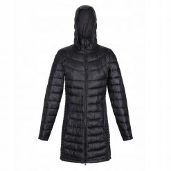Płaszcz turystyczny przejściowy damski Andel III Regatta pikowany. Czarne płaszcze damskie Regatta, l, bez wzorów, z puchu, bez kaptura. W wyprzedaży za 332.40 zł.