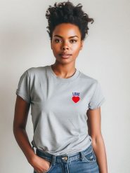 WOOOP Koszulka w kolorze szarym rozmiar: M. Szare bluzki damskie Wooop, m, bez wzorów, z bawełny, bez kołnierzyka, bez ramiączek. Za 56.99 zł.