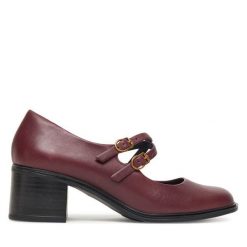 Czółenka Tamaris. Czerwone czółenka damskie Tamaris, bez wzorów, bez obcasa. Za 359.99 zł.