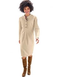 Heine Sukienka w kolorze beżowym rozmiar: 46. Brązowe sukienki damskie Heine, bez wzorów, z bawełny, bez ramiączek. Za 52.05 zł.