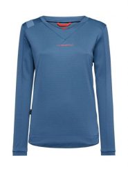 LA SPORTIVA Koszulka funkcyjna "Ibaia" w kolorze niebieskim rozmiar: XS. Niebieskie koszulki damskie La Sportiva, xs, bez wzorów, bez kołnierzyka, bez ramiączek. Za 214.19 zł.