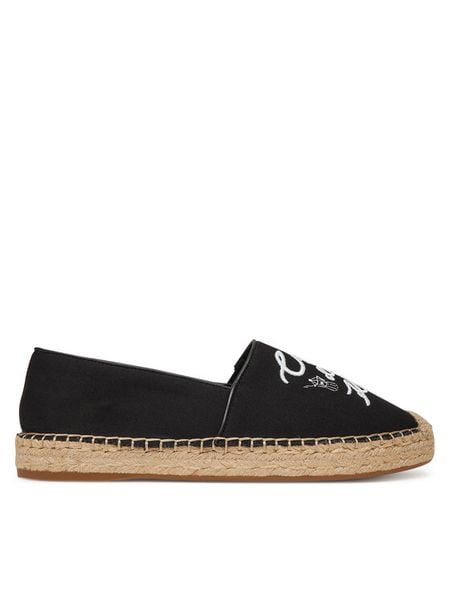 KARL LAGERFELD Espadryle KL81125 Czarny. Czarne espadryle damskie KARL LAGERFELD, bez wzorów, z materiału, bez obcasa. Za 689.99 zł.