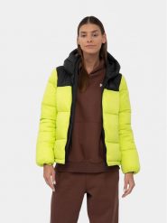 4F Kurtka zimowa 4FAW23TDJAF230 Zielony Regular Fit. Zielone kurtki damskie 4F, na zimę, s, bez wzorów, z syntetyku, bez kaptura. Za 499.99 zł.