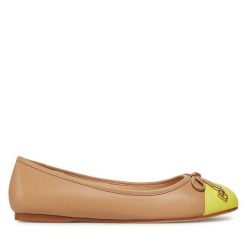 Baleriny TWINSET. Brązowe balerinki damskie Twinset, bez wzorów. Za 799.99 zł.