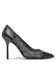 KARL LAGERFELD Szpilki Sarabande KL30925A Czarny. Czarne szpilki damskie KARL LAGERFELD, bez wzorów, z materiału, bez obcasa, na szpilce, bez zapięcia. Za 529.99 zł.