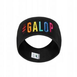 Czapka bandana z polaru Galop Wear. Czarne czapki damskie GALOP WEAR, bez wzorów, z polaru. W wyprzedaży za 89.00 zł.