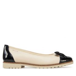 Baleriny Tamaris. Brązowe balerinki damskie Tamaris, bez wzorów. Za 299.99 zł.