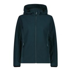 Kurtka damska softshell z kapturem CMP Honeycomb. Zielone kurtki damskie CMP, l, bez wzorów, z dzianiny, z kapturem. Za 342.50 zł.